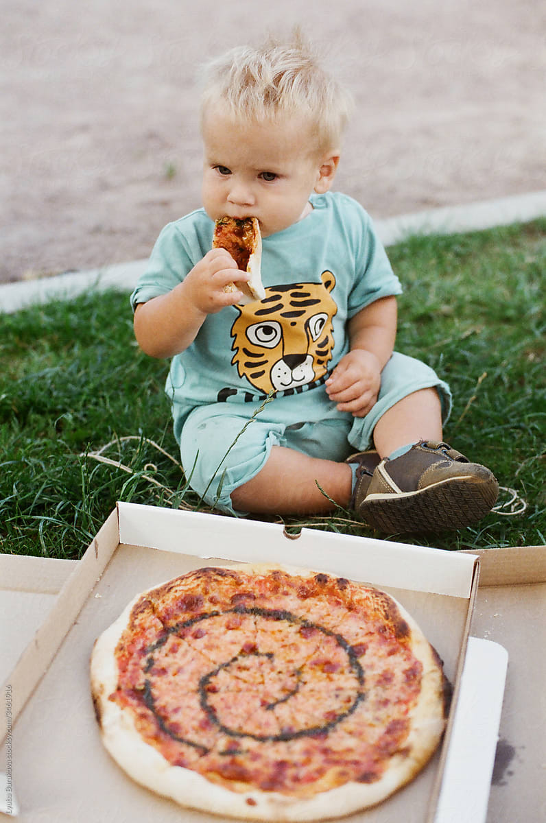 First ever bite of pizza