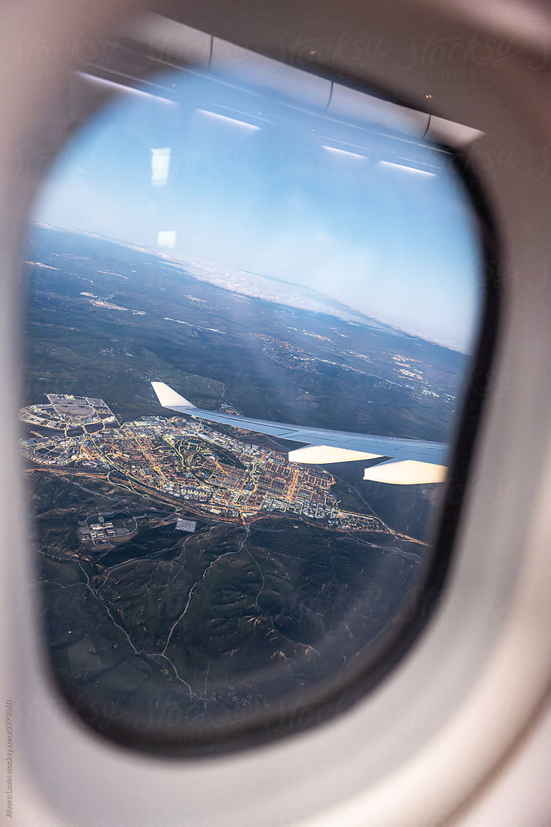 View of the landing from the plane.