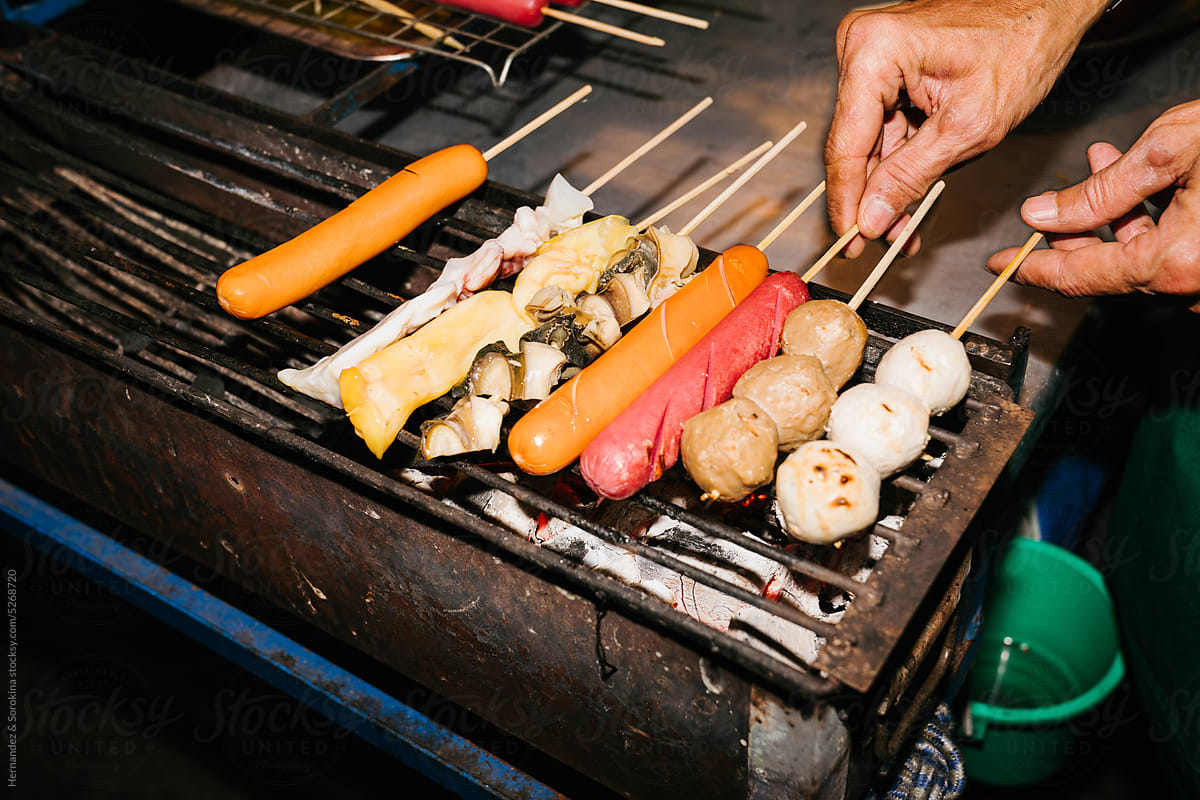 Street Food In Asia Concept
