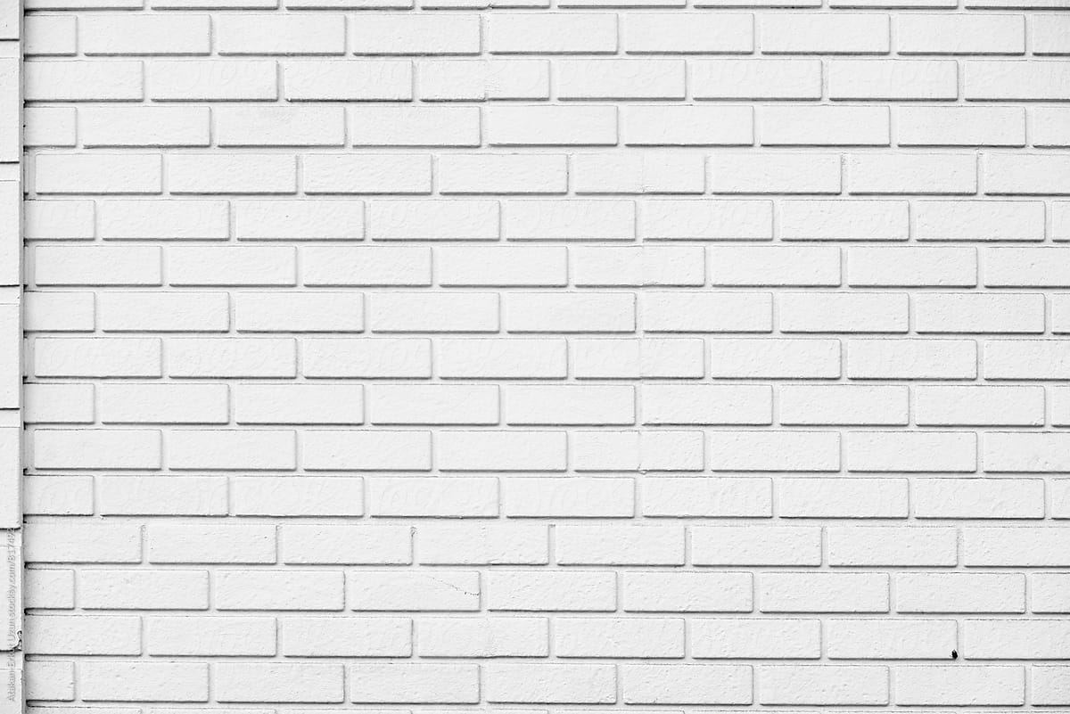 White Brick Wall By Atakan Erkut Uzun