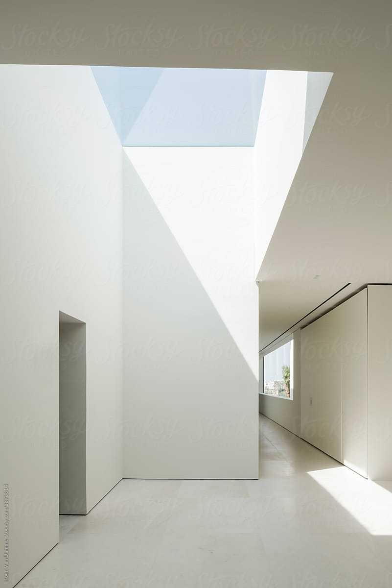 Hallway and skylight