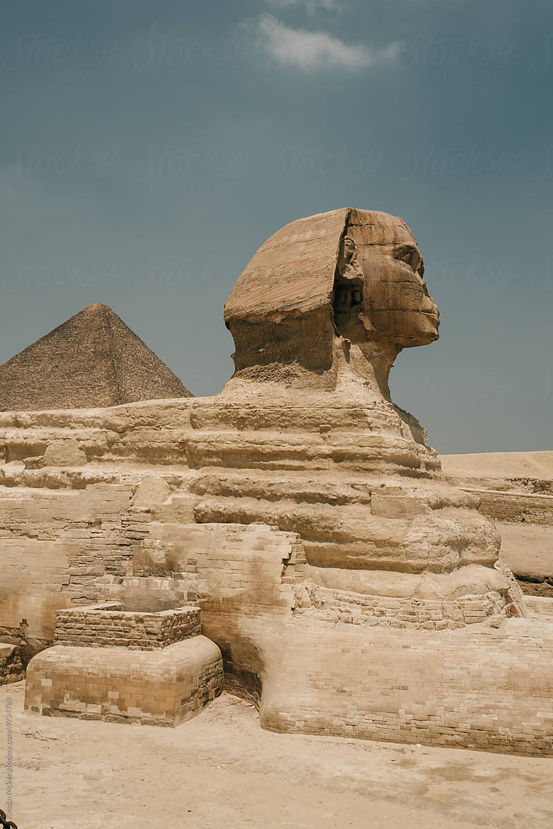 Profile of Sphinx at Giza