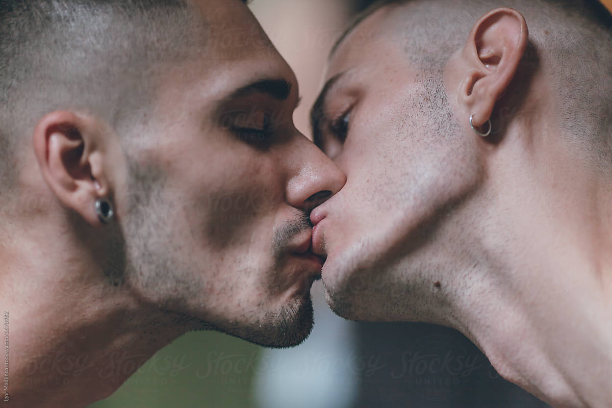 gay,party,fun,kiss,love,sexy,couple,different by Igor Madjinca - Gay, Party  - Stocksy United