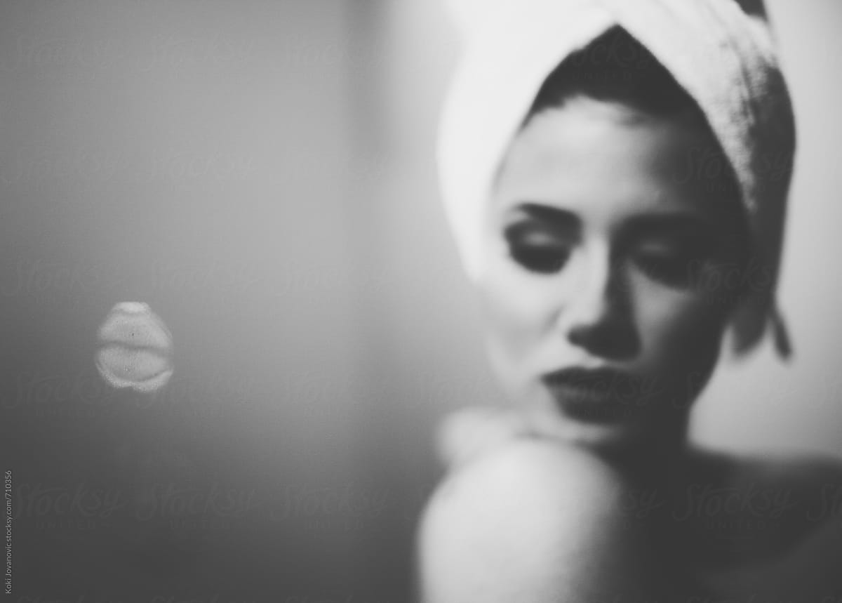 Sensual Woman In Black And White Del Colaborador De Stocksy Koki Jovanovic Stocksy