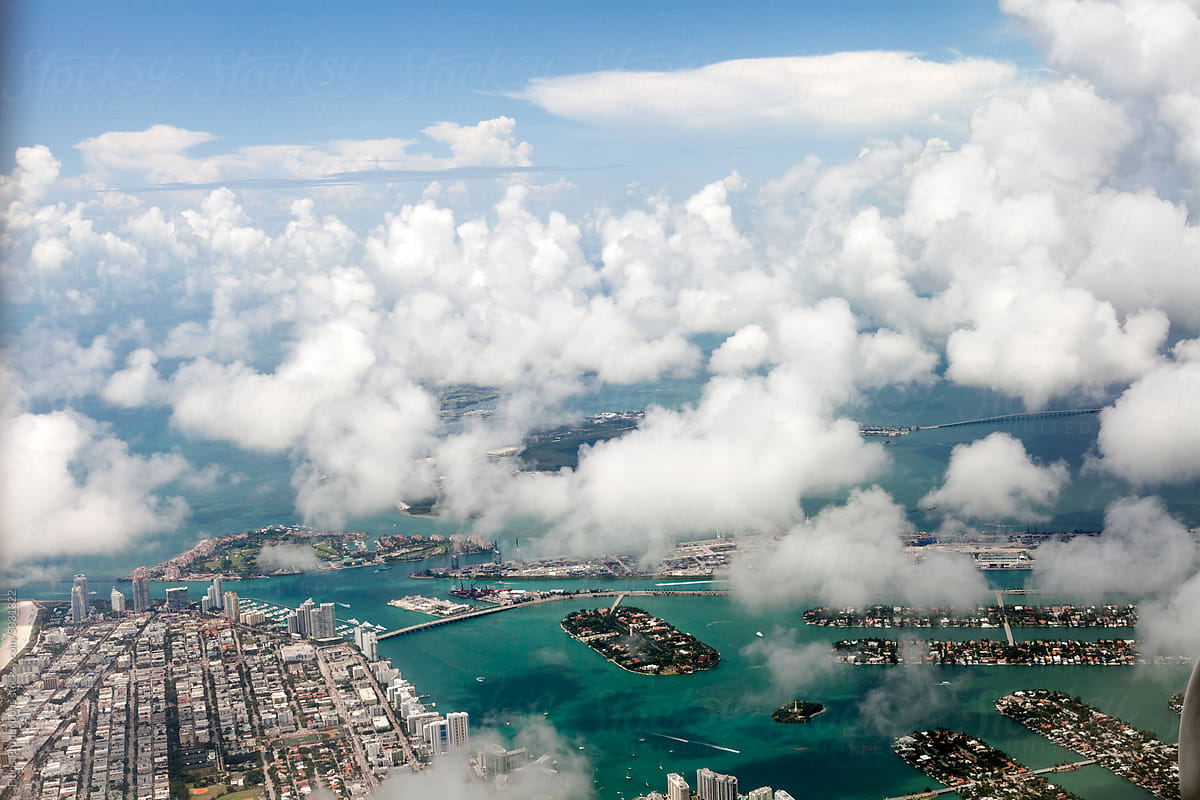 Miami \'s aerial view