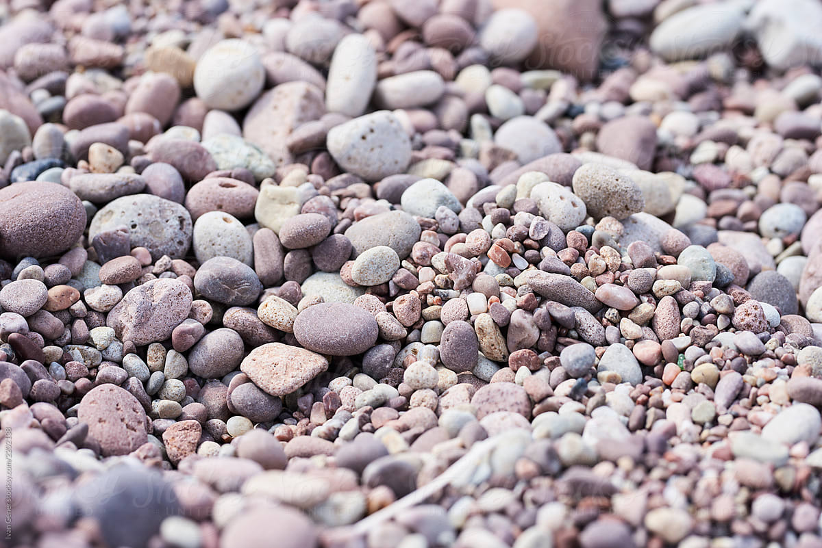Circular Stones On Beach By Stocksy Contributor Ivan Gener Stocksy