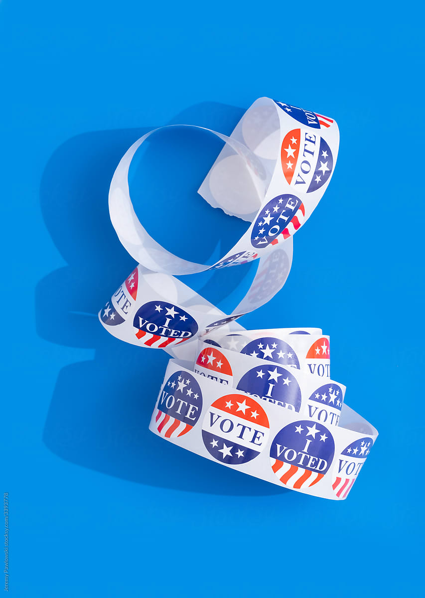 USA Themed Vote Stickers