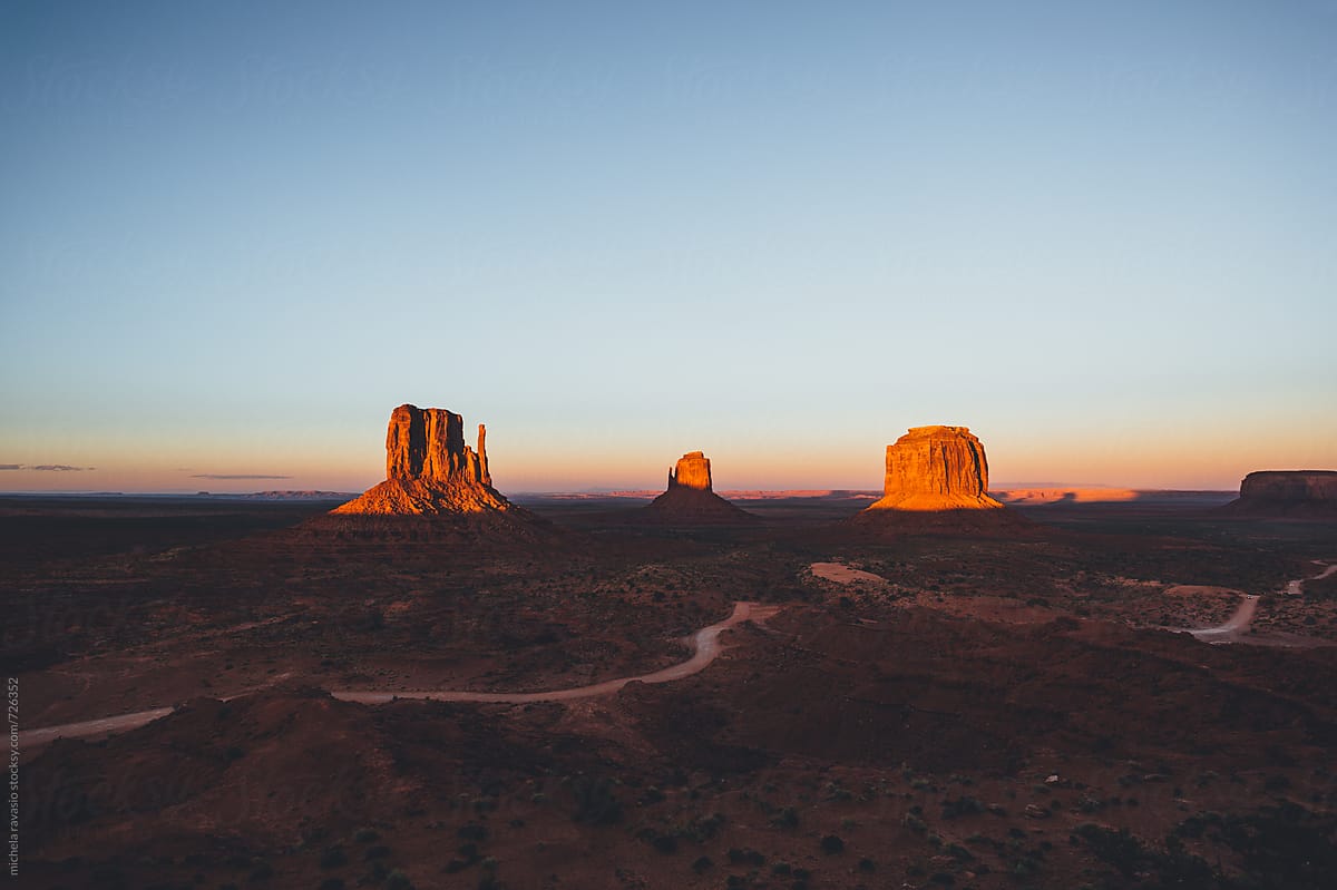 Monument Valley at sunset