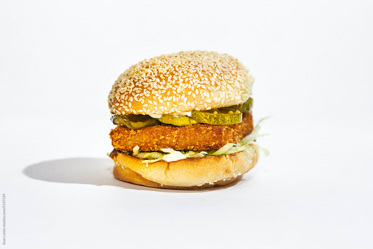 Handmade Chicken Sandwich With Homemade Pickles