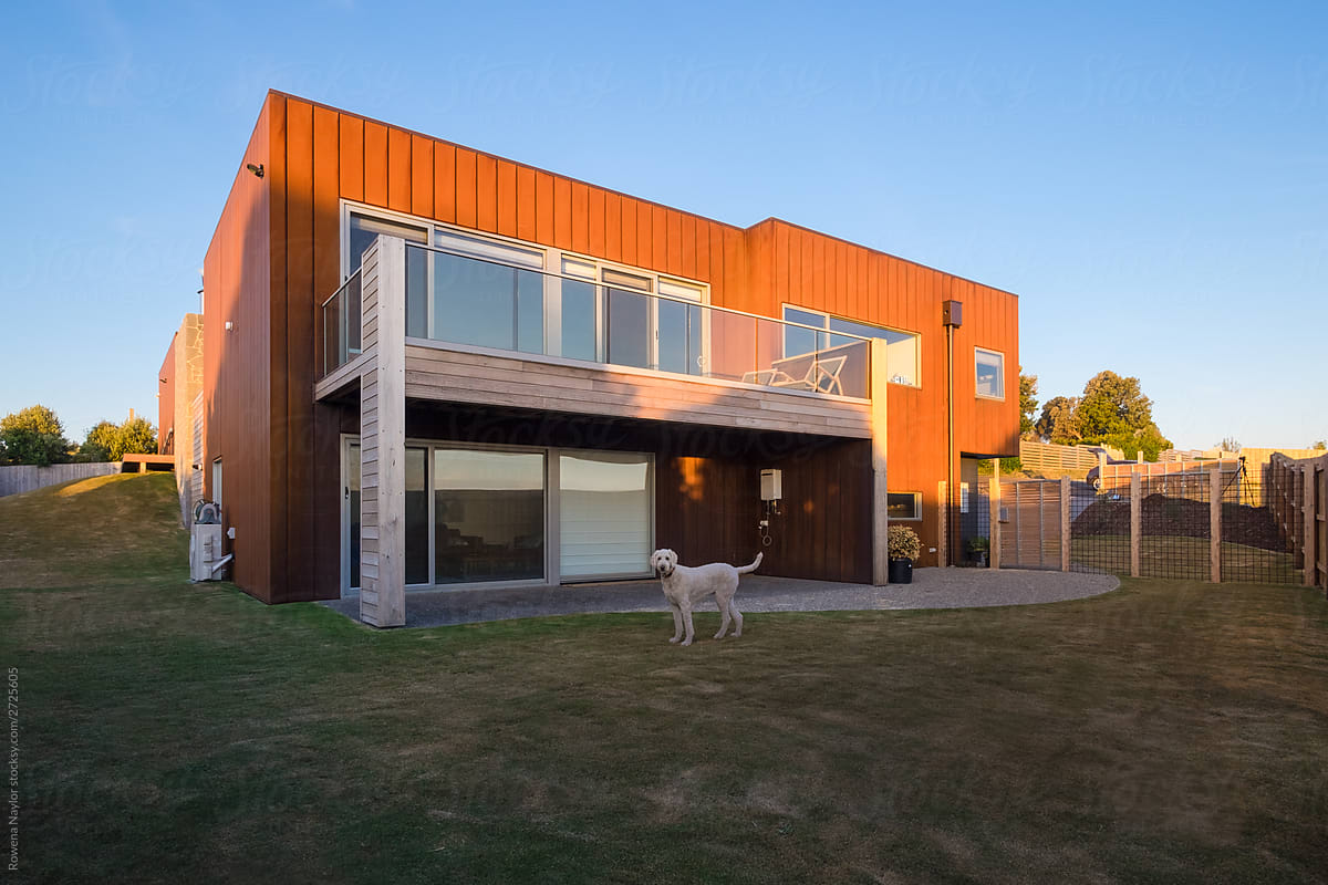 Archictect designed luxury home with Corten Steel cladding