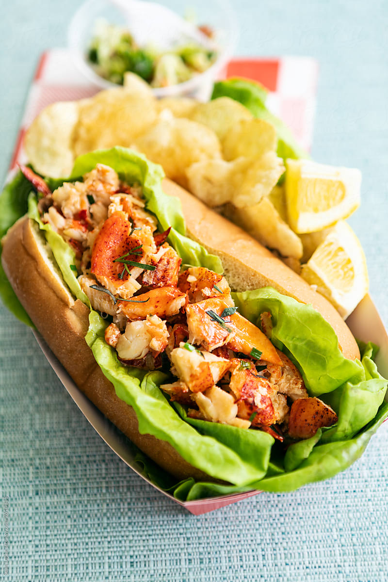 Delicious Warm Summertime Lobster Roll