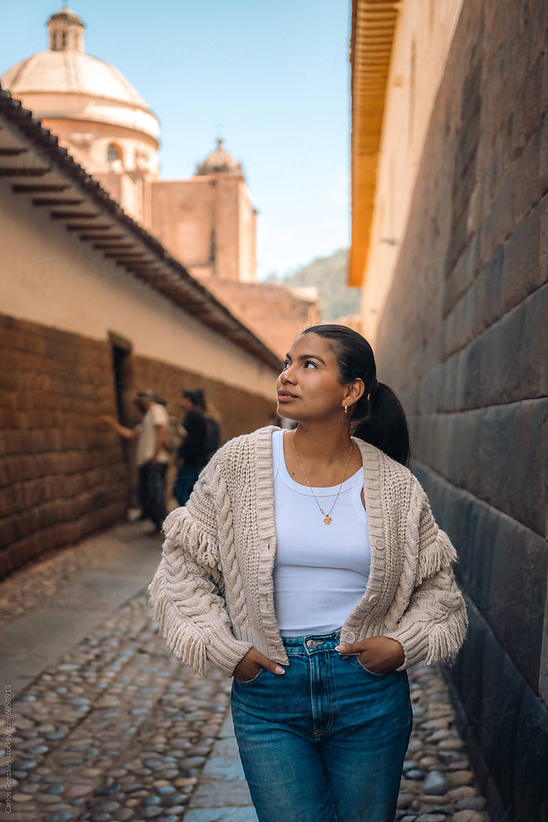 Tourist in Cusco Peru South America