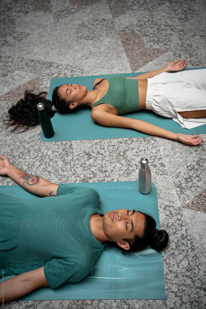 Lying down yoga poses to relax and restore