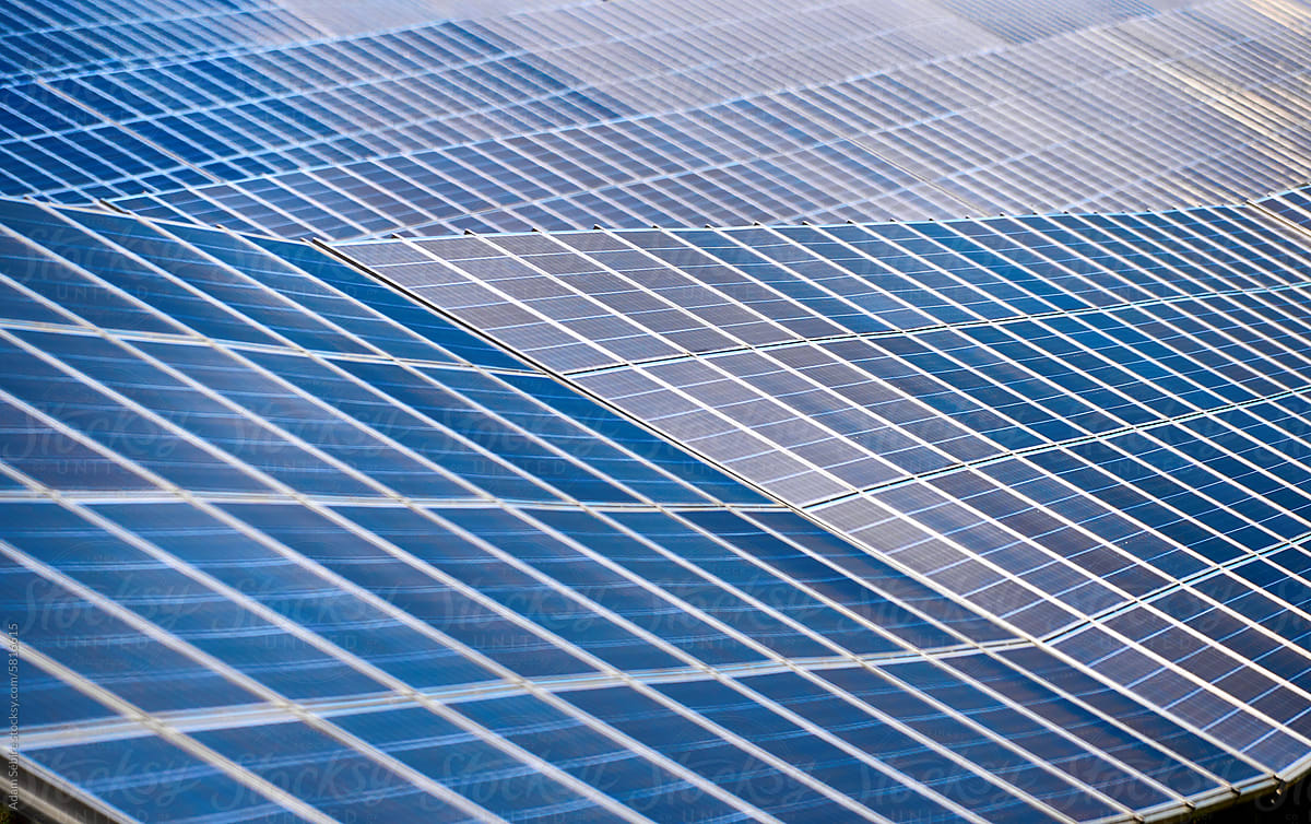 Solar energy technology - closeup