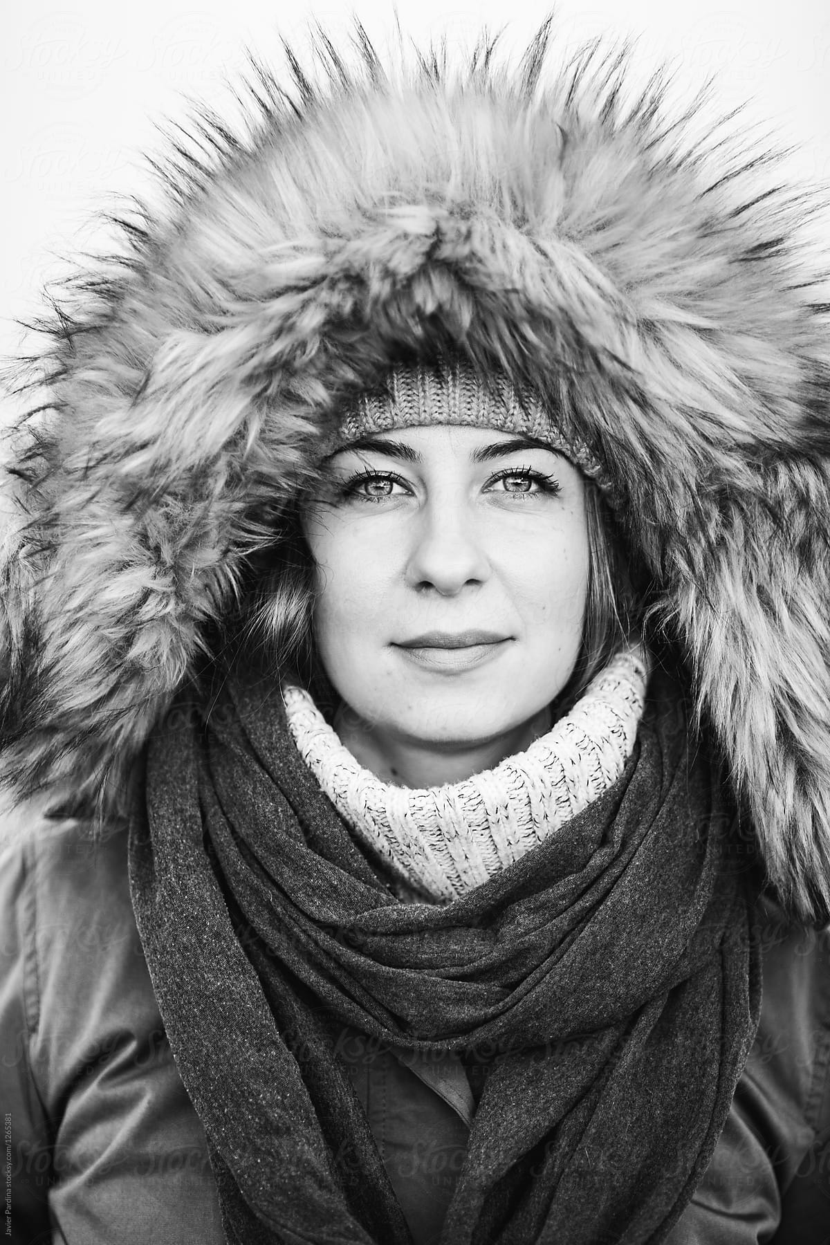 Portrait of siberian woman.