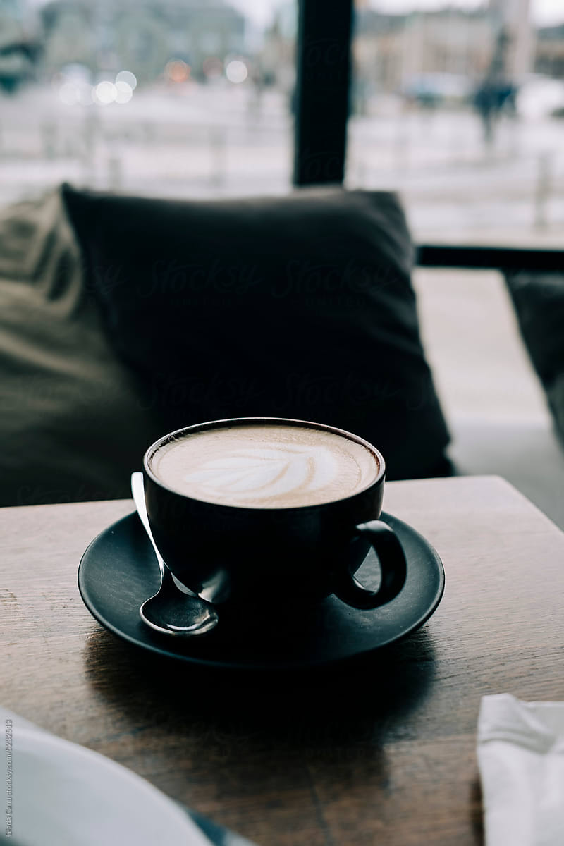 Cappuccino in a cafè