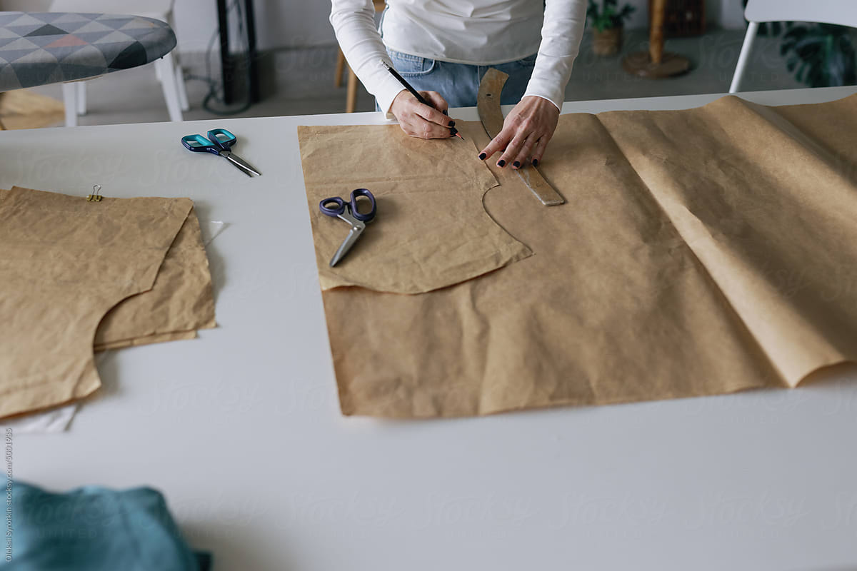 Anonymous pattern dressmaking outline