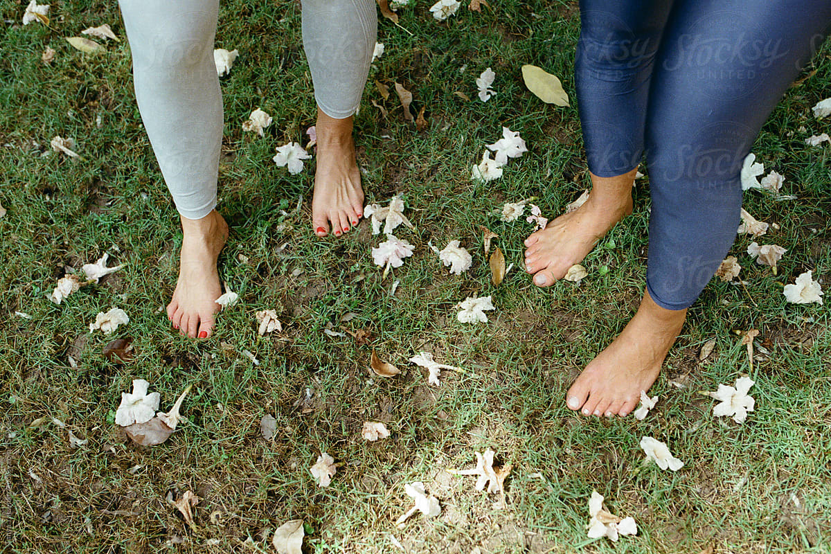 Barefoot on the ground