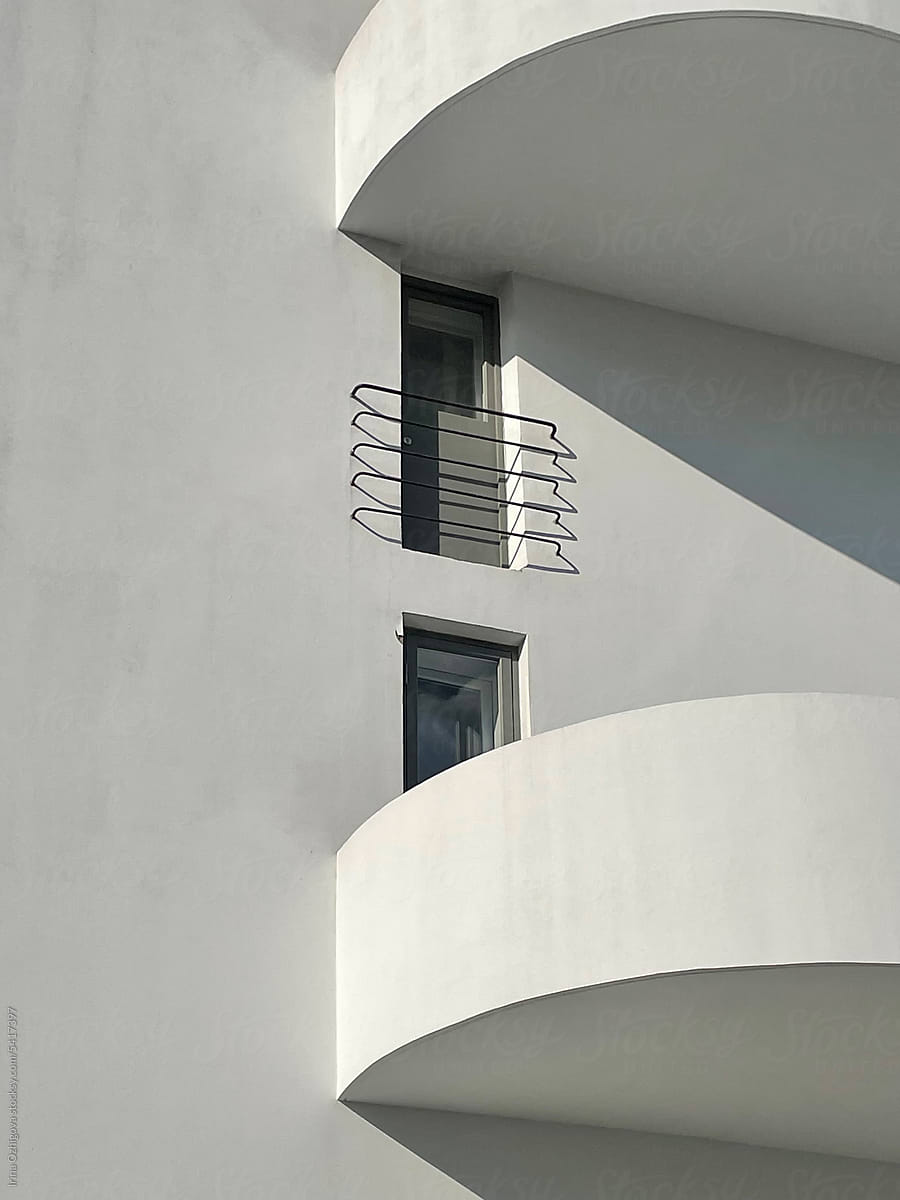 Part of a white building