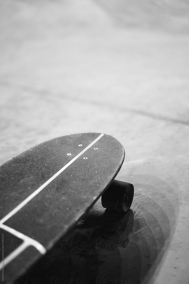 Abstract photo of skateboard