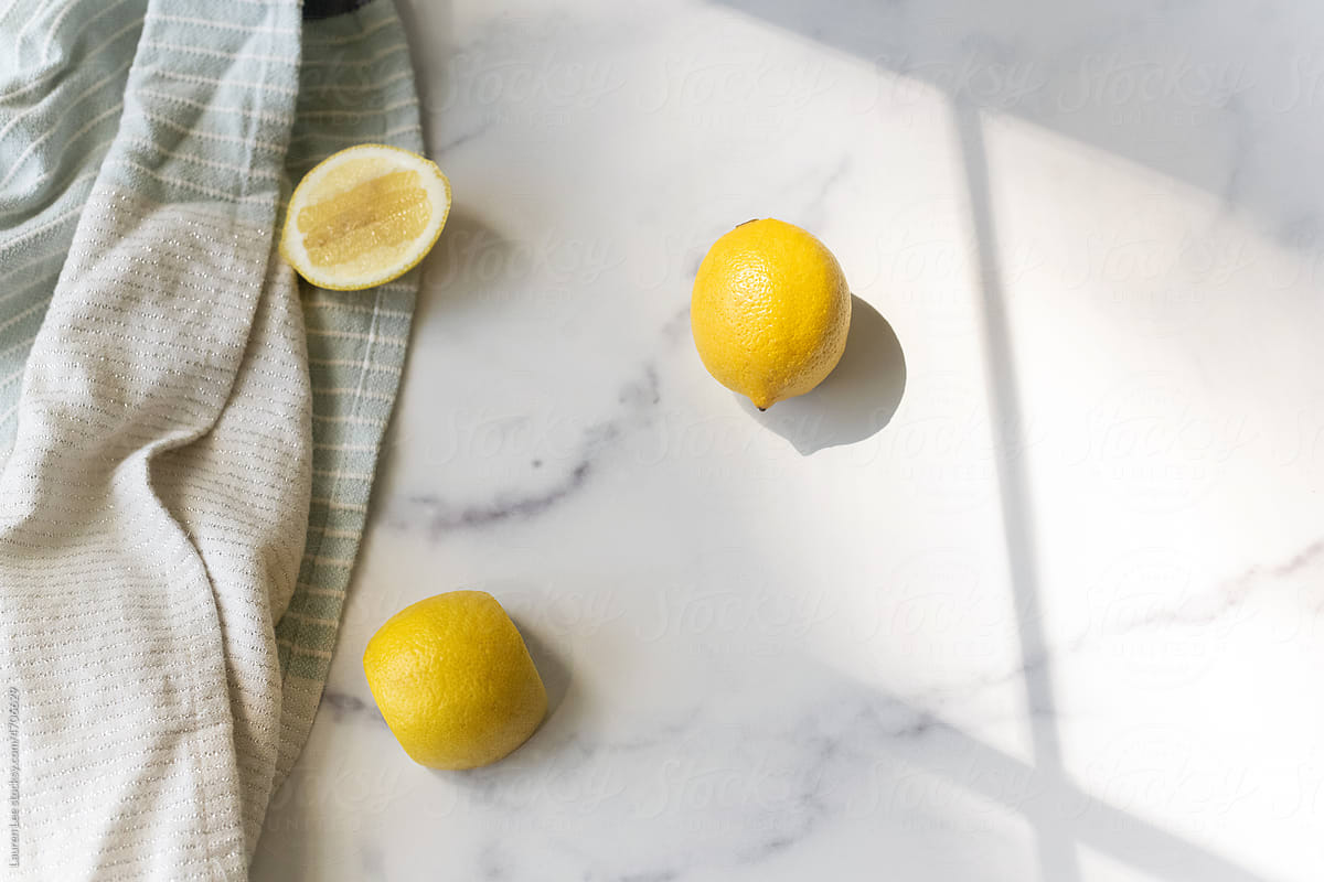 Lemons on counter