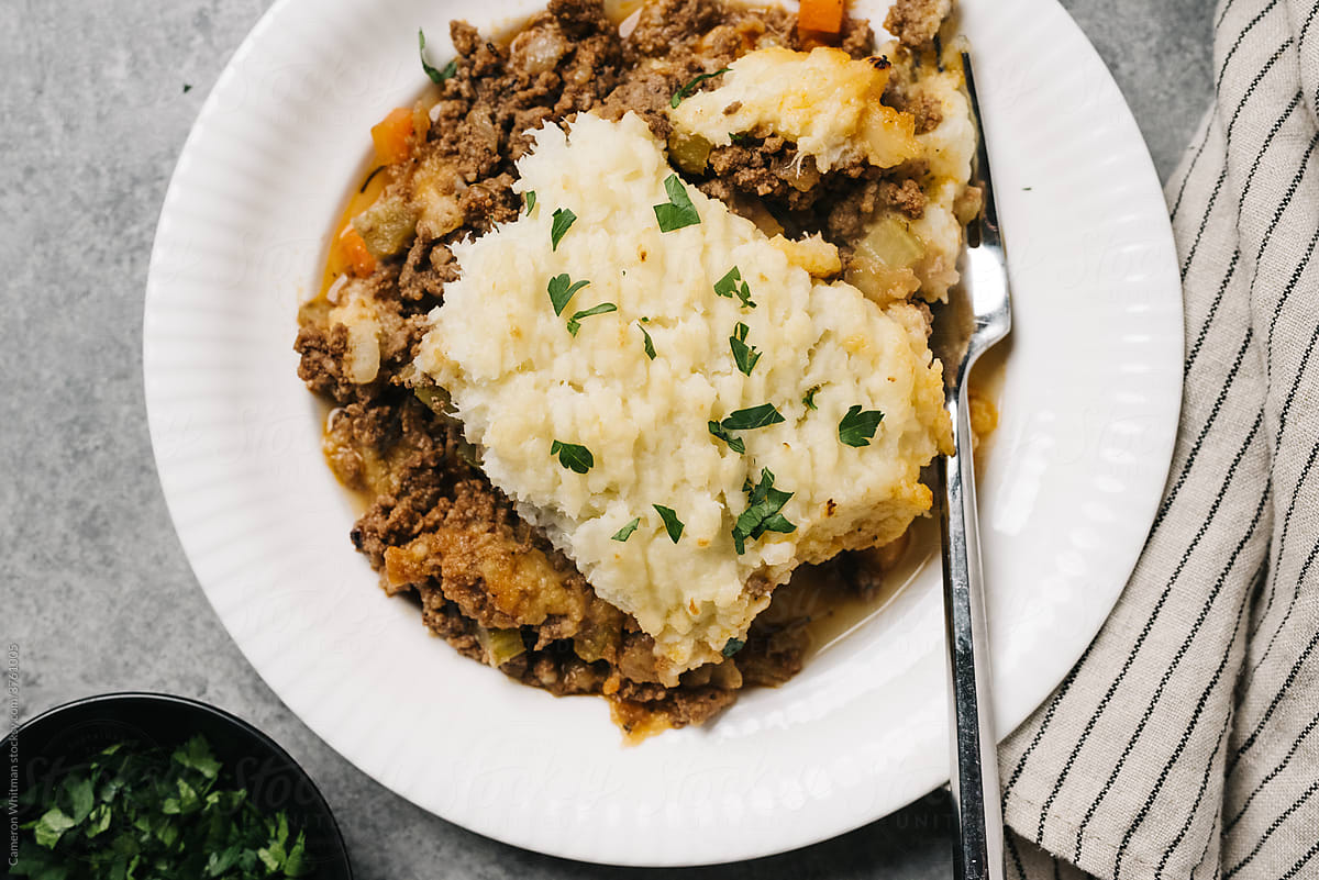 Overhead view of Keto Cottage Pie