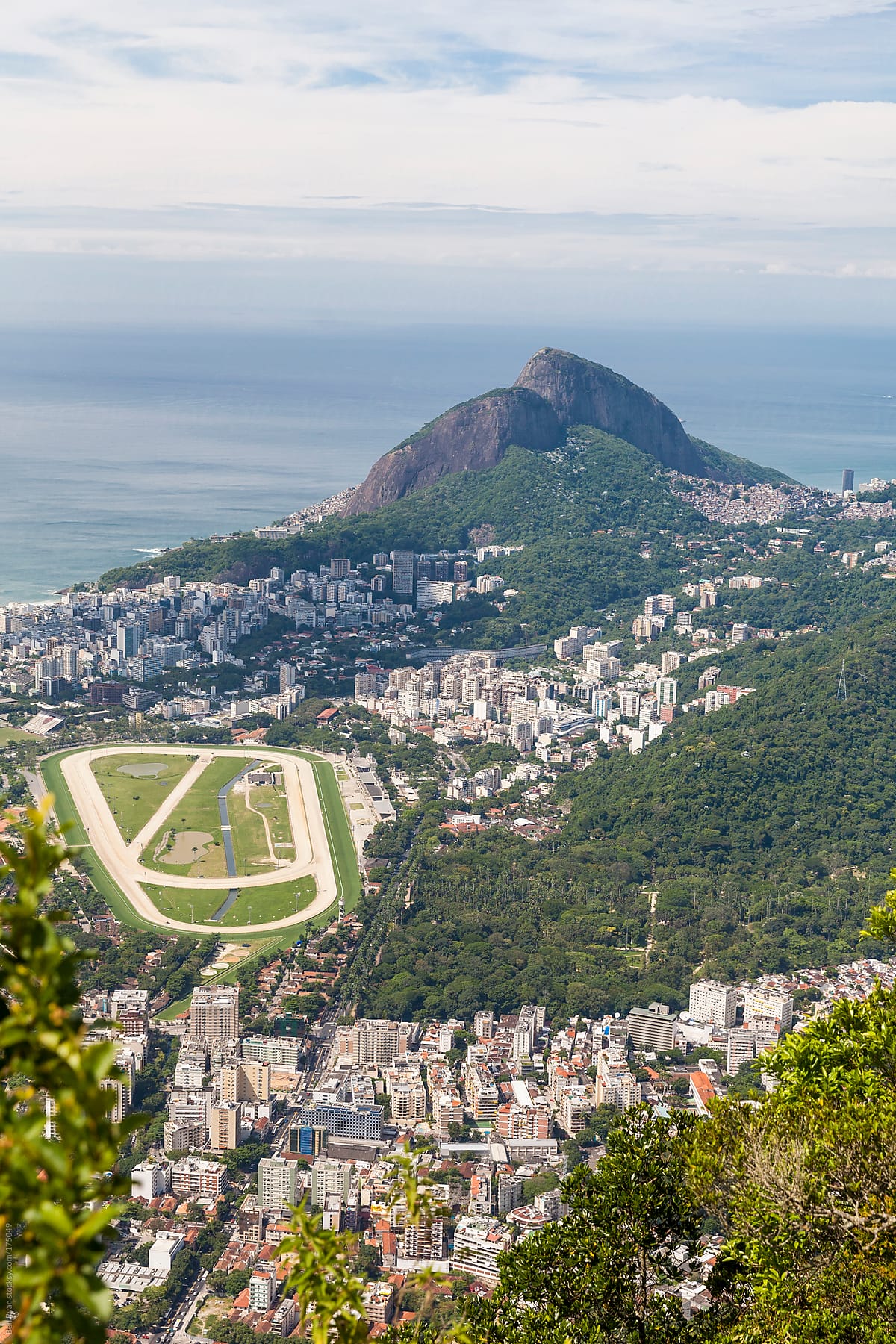 Rio de Janeiro, Brazil - Aerial view of Leblon