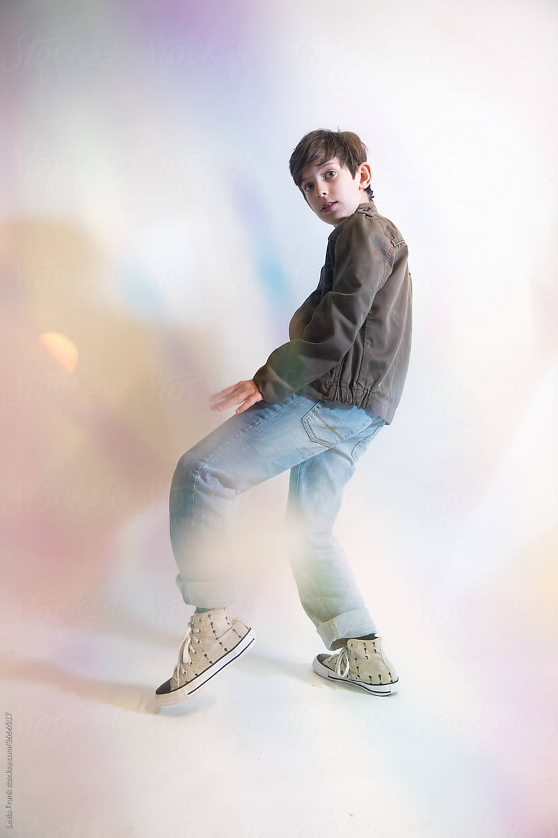 preteen boy iridescent fashion shoot 13
