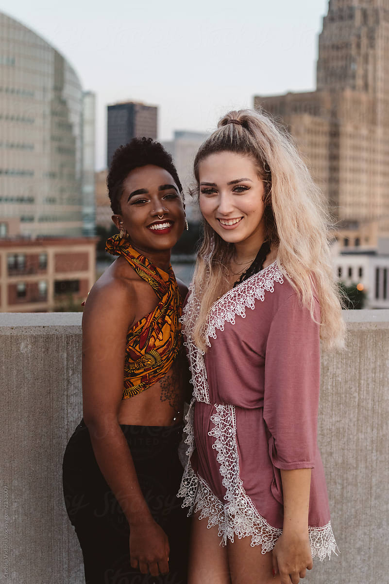 Two Female Friends Hanging Out In The City By Stocksy Contributor Chelsea Victoria Stocksy 