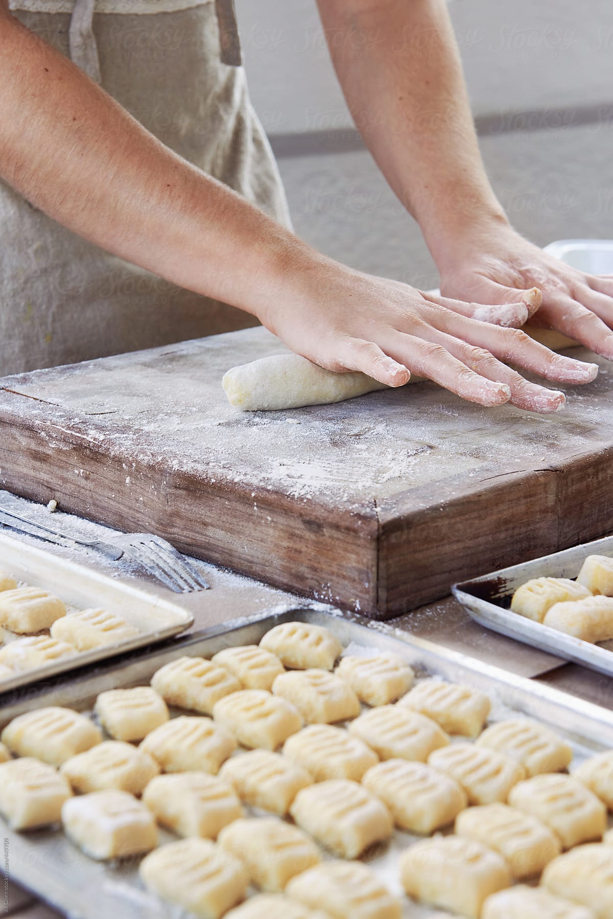 Gnocchi making process preparation