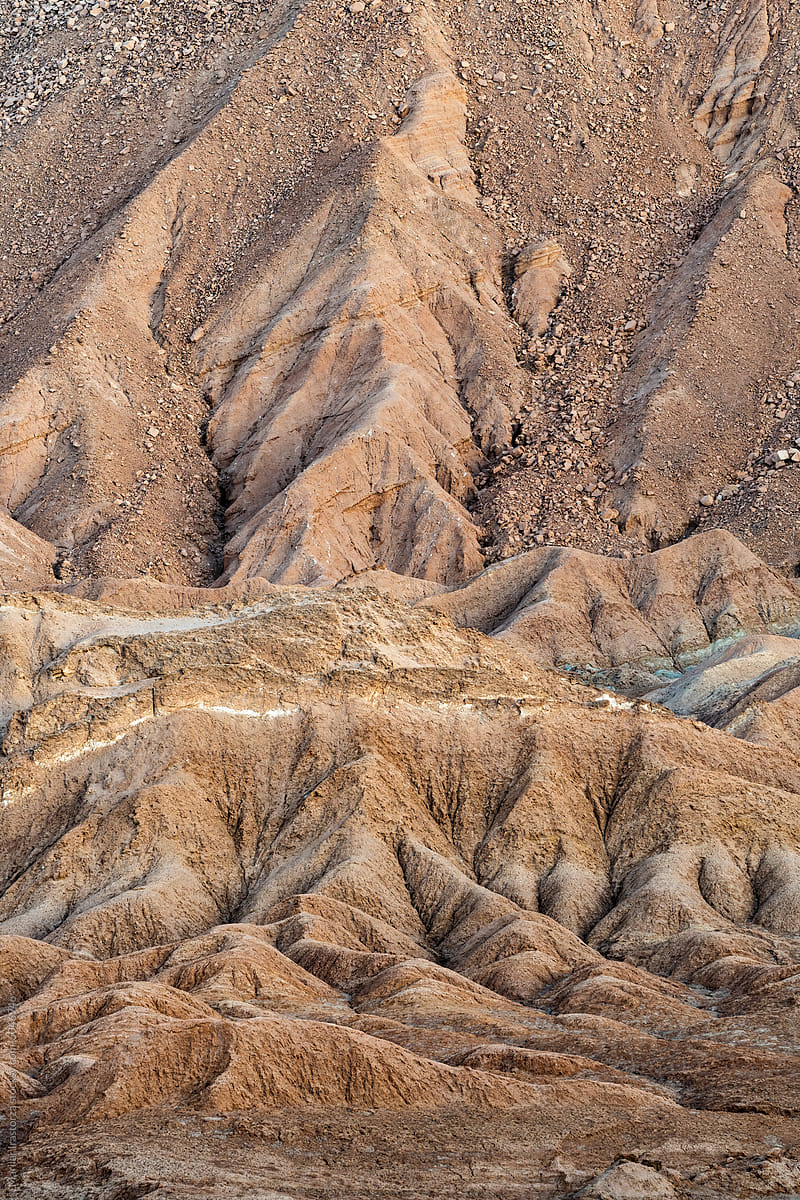 Mountain Rock Layers Textures At Atacama Desert