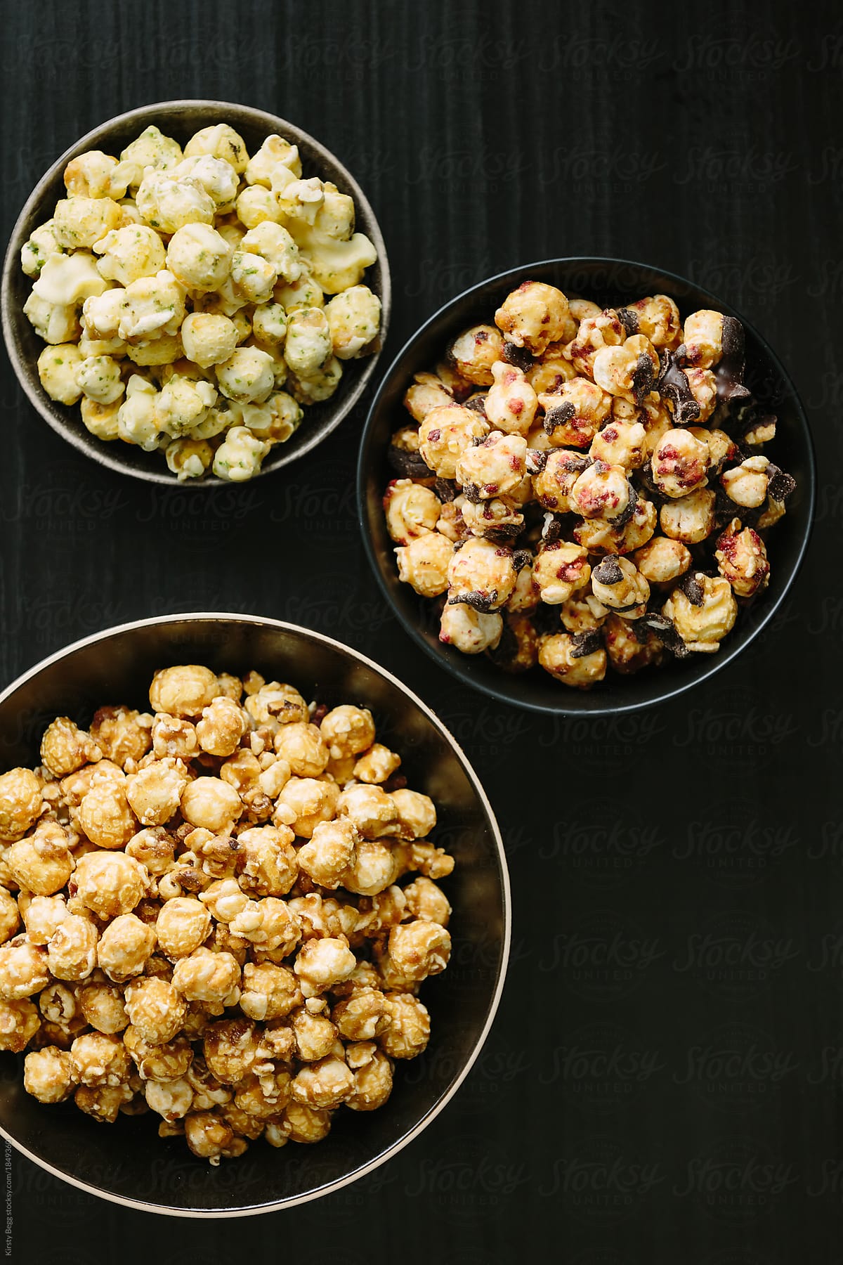 Three unusual flavoured popcorn