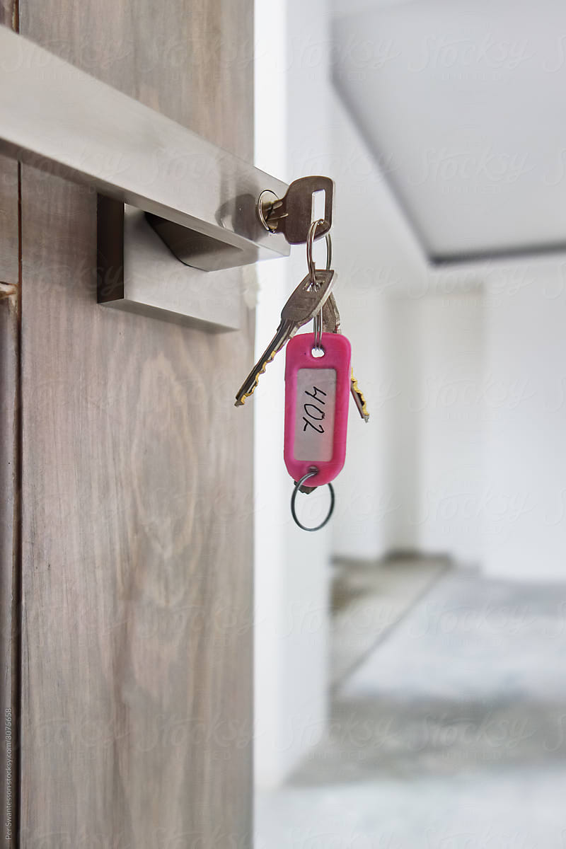 Door Key: Real estate apartment door key