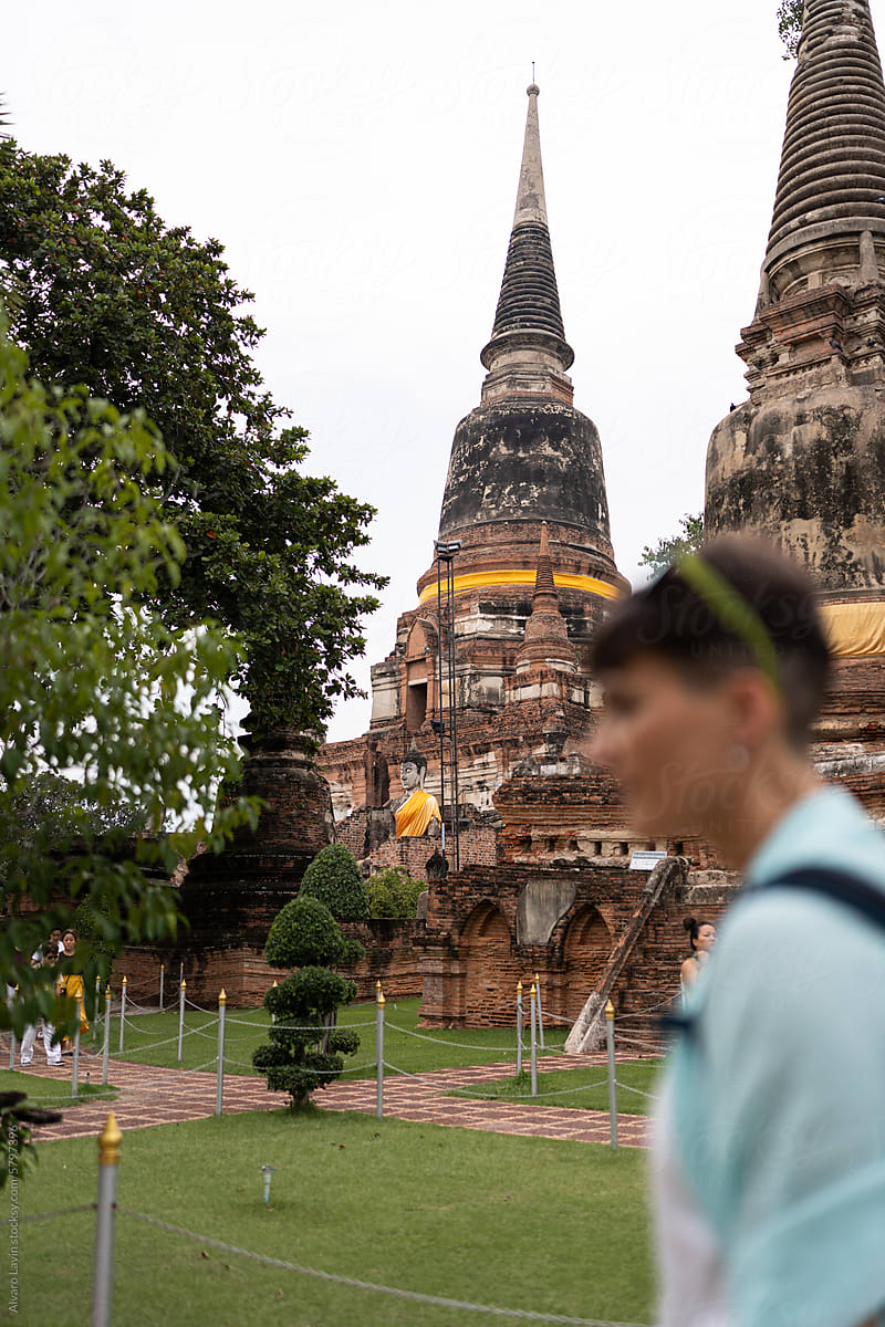 Ancient temple in Ayutthaya, Thailand.