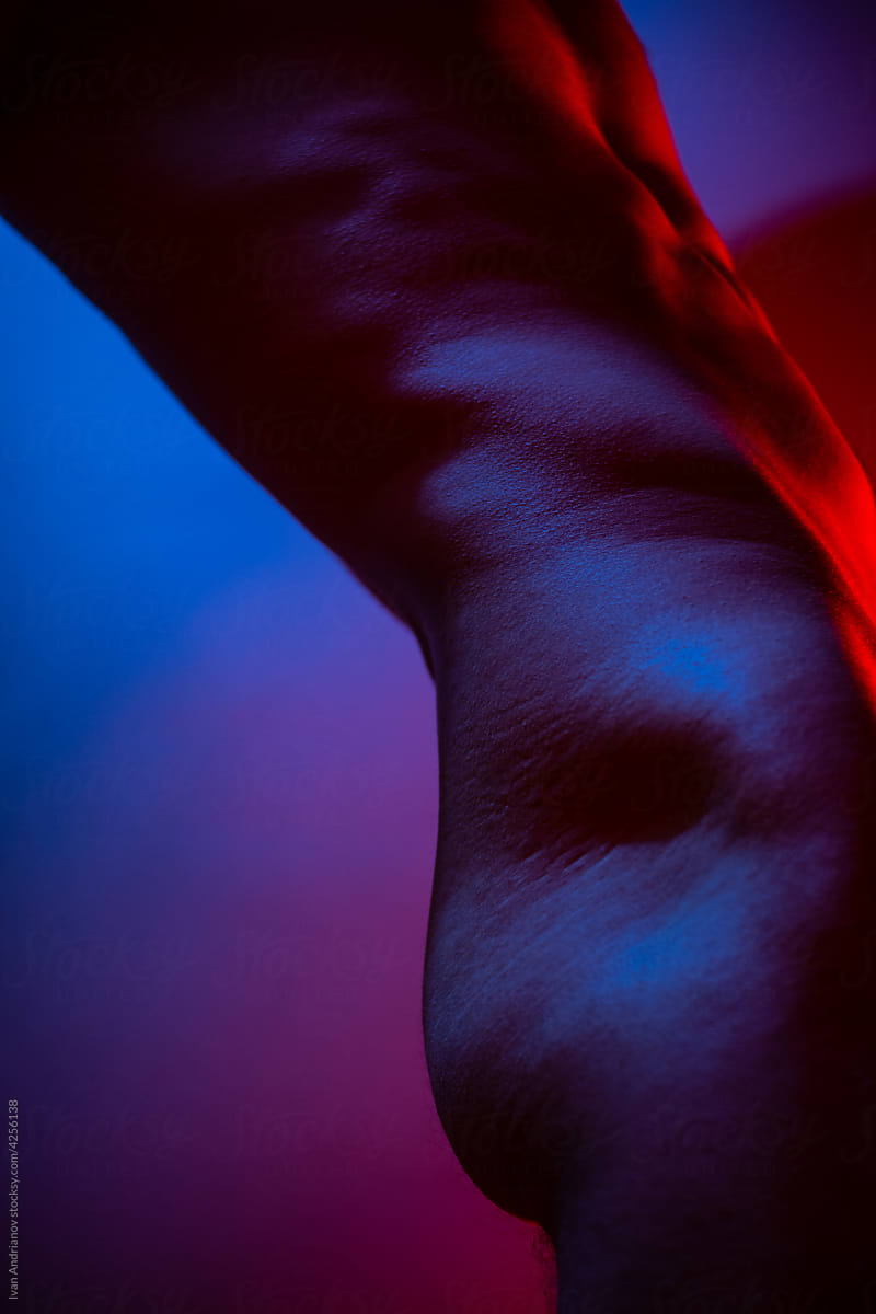 Colored Masculinity Body Portrait Close-up