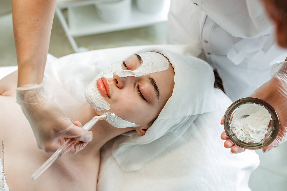 Luxury beauty procedure in salon