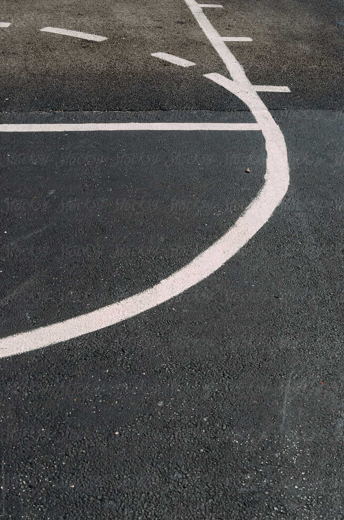 lines on a basketball court