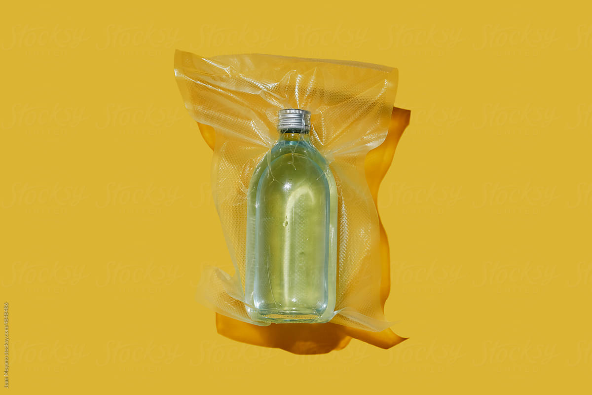 vacuum-packed water bottle