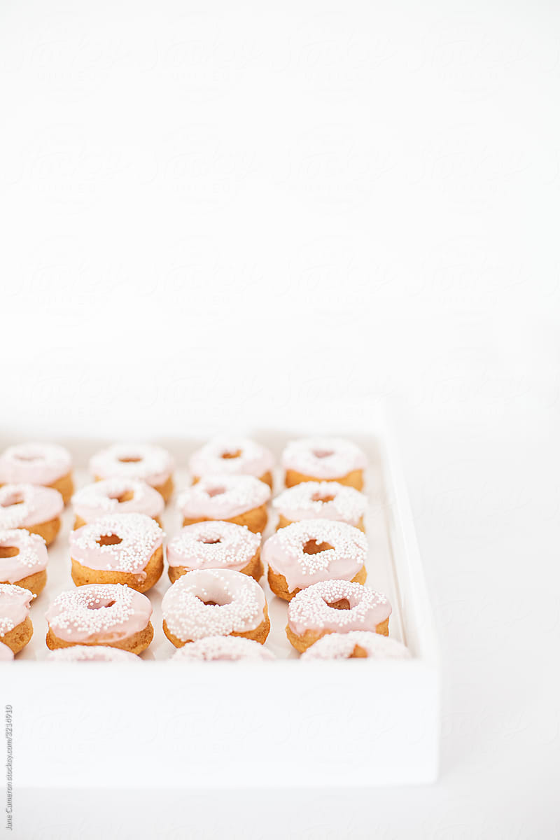 Donuts with Pink Icing