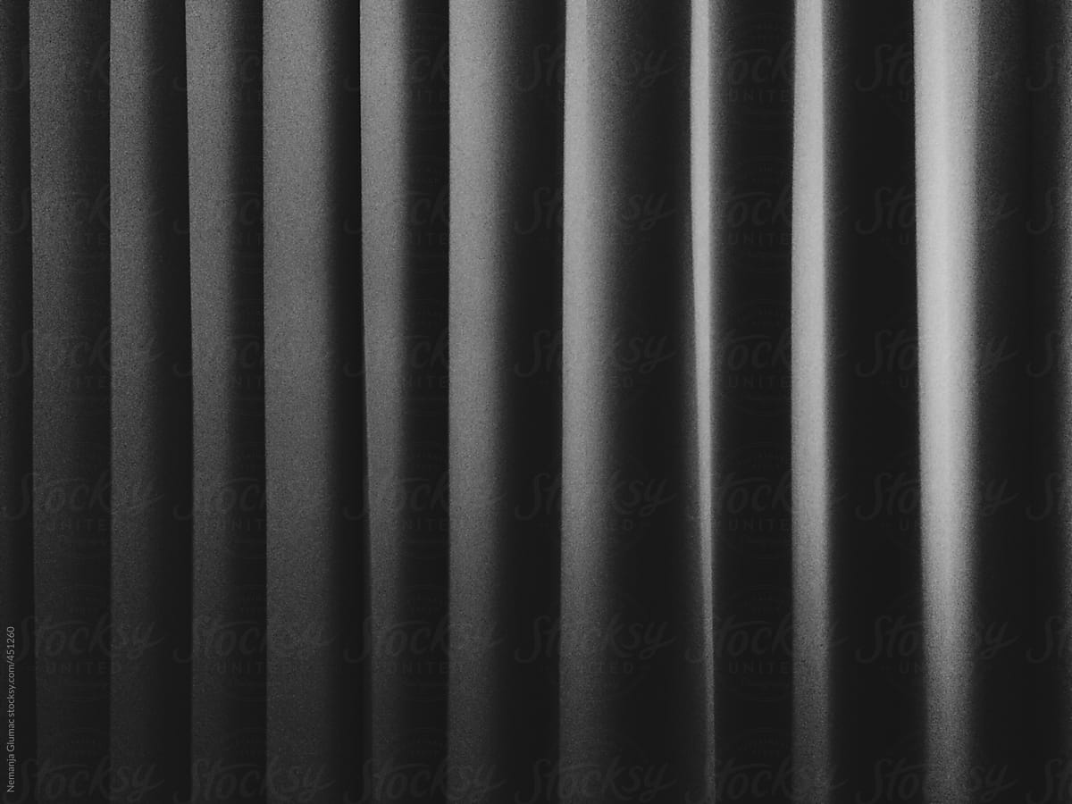 Clean Black Curtain Texture