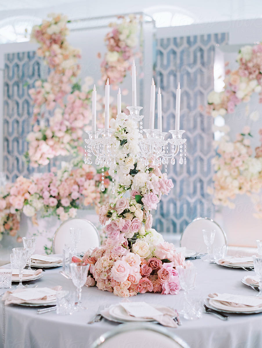 Wedding Table With Flowers