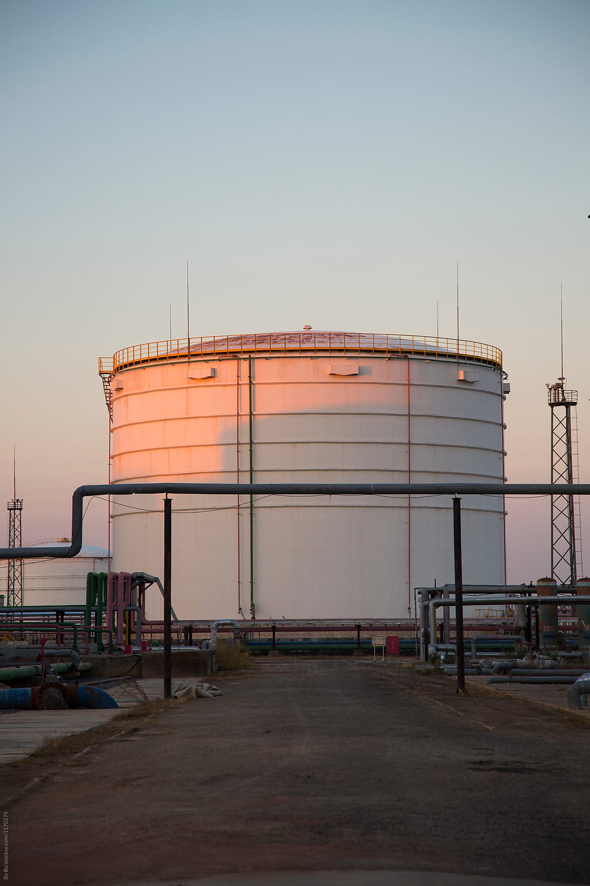 oil tank in factory