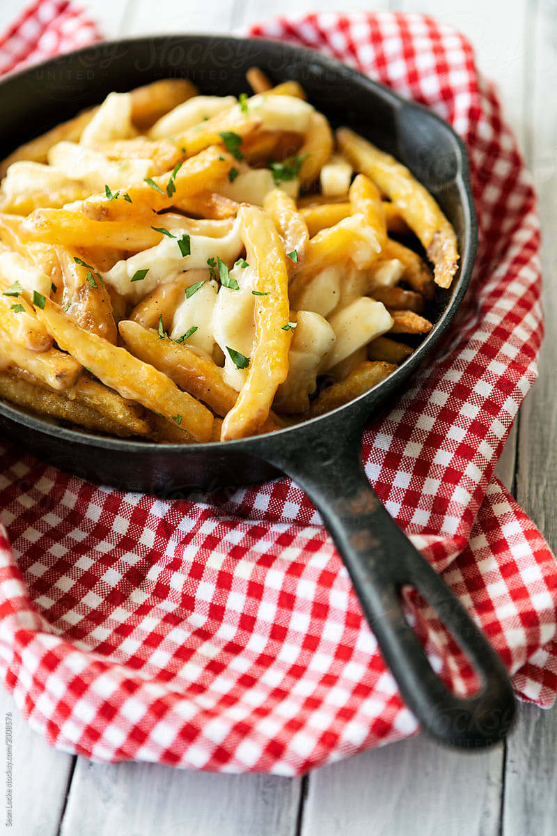 Canadian Poutine In Cast Iron Pan