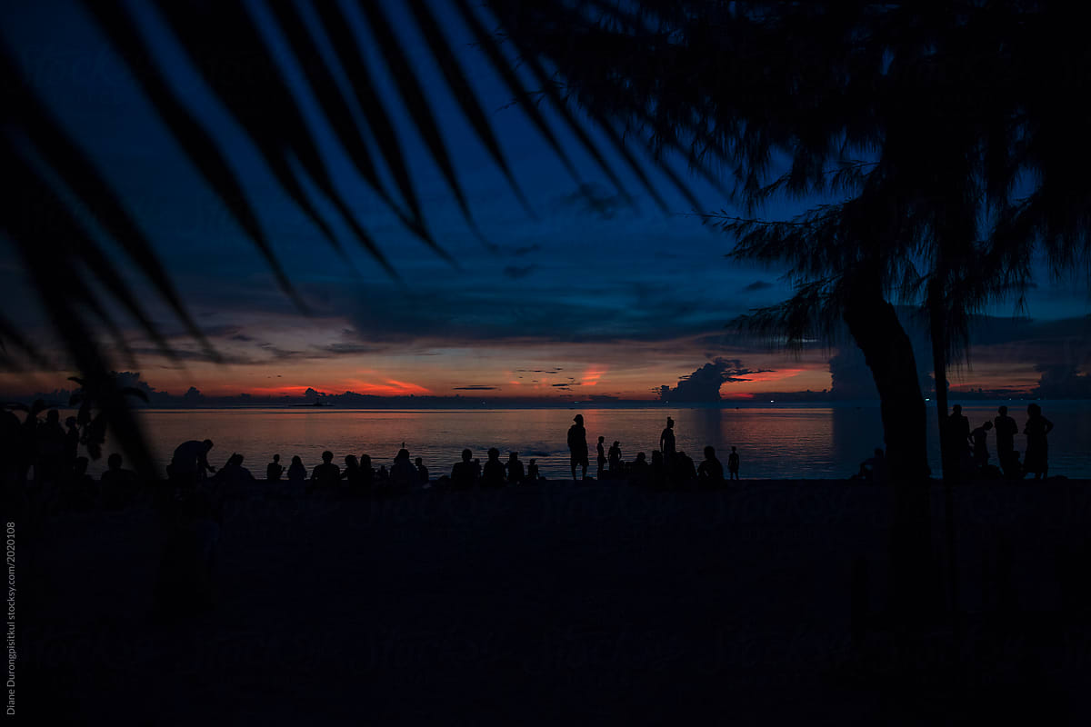 Stunning Sunset on a Tropical Island