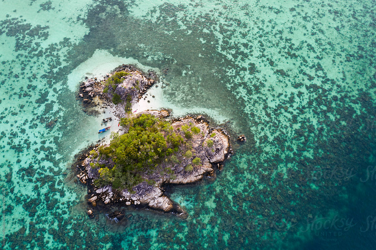 Tiny tropical island
