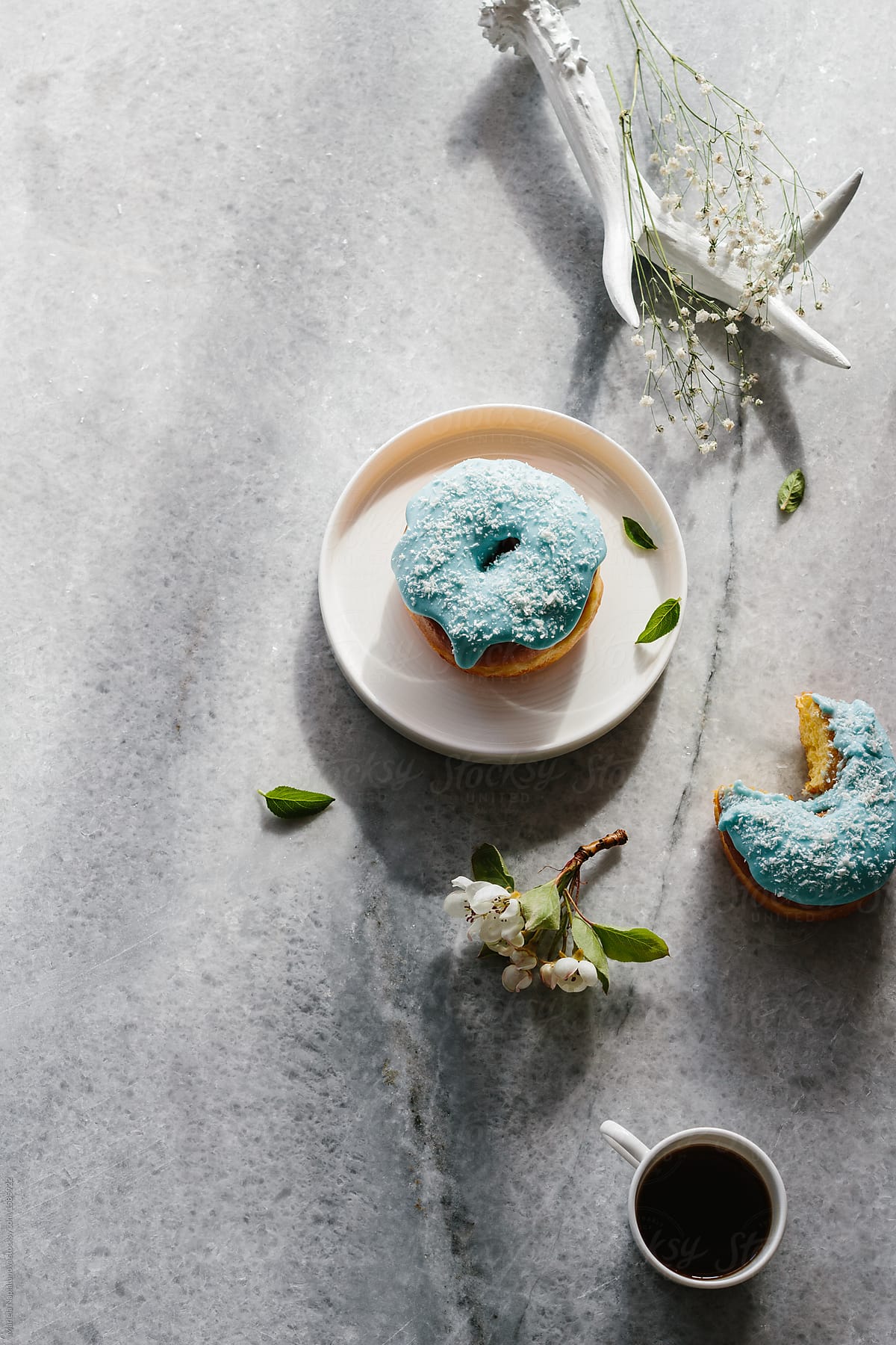 Blue Glaze Donuts