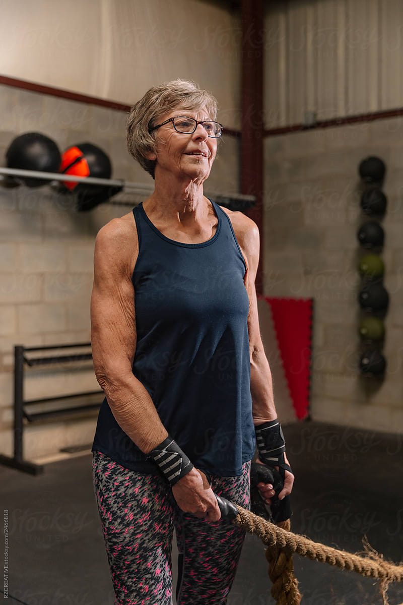 A Fit Mature Woman In Her Seventies Standing In A Gym Free Nude Porn Photos