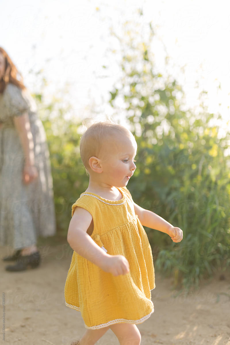 Little Girl in a Yellow Dress