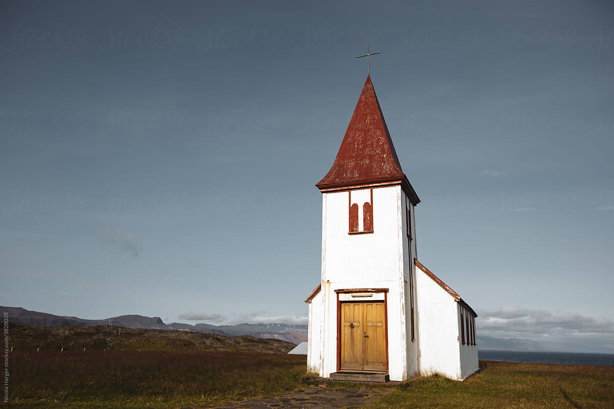 Small Icelandic Church in Wilderness