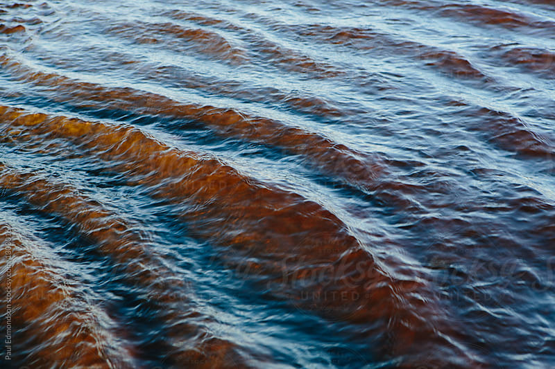 Detail of ocean wave and ripples